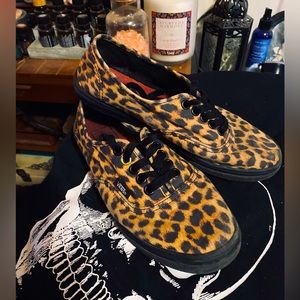 Leopard Print Vans, Size 6